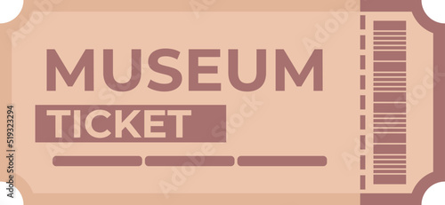 Wallpaper Mural Cinema ticket pass icon cartoon vector. Museum movie. Admit concert Torontodigital.ca