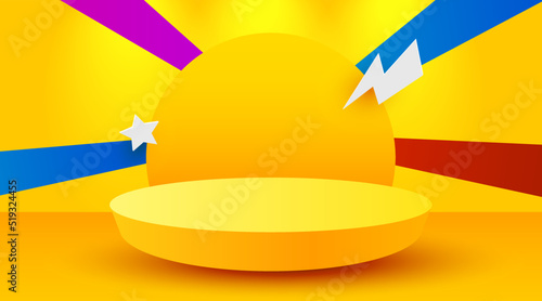 Abstract scene background. Product presentation, mock up, show cosmetic product, Podium, stage pedestal or platform.