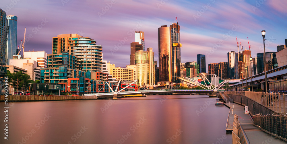 Fototapeta premium Melbourne sunset