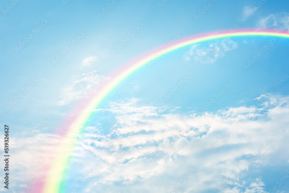 rainbow in cloudy sky rainbow in cloudy sky