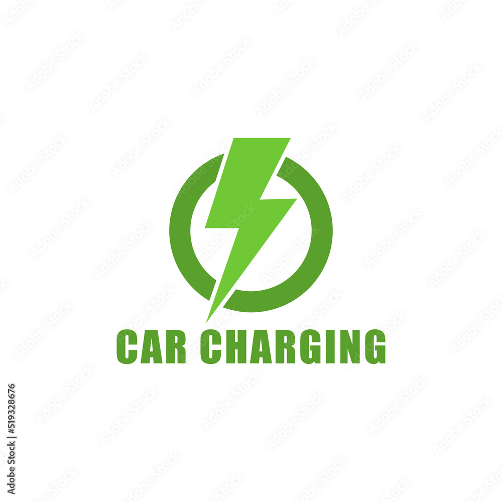 Electric car charging station icon isolated on white background Electric car charging station icon isolated on white background