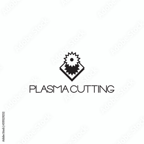 illustration consisting of gears cut using plasma cutting in the form of a symbol or logo