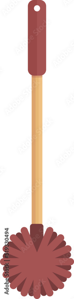 Wc tool icon cartoon vector. Clean bowl. Cleaner broom Wc tool icon cartoon vector. Clean bowl. Cleaner broom