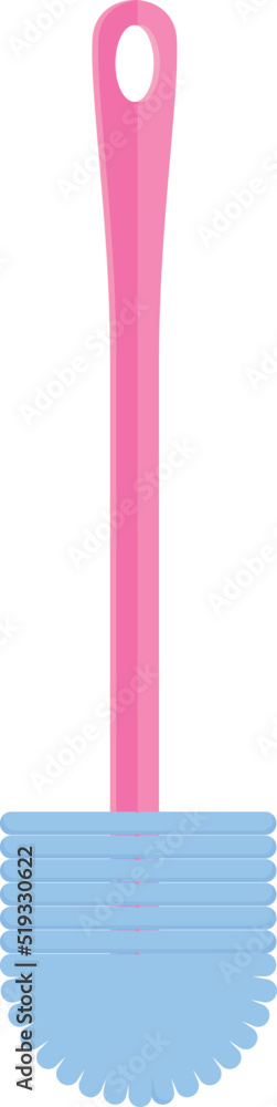 Broom toilet brush icon cartoon vector. Clean bowl. Cleaner bathroom Broom toilet brush icon cartoon vector. Clean bowl. Cleaner bathroom