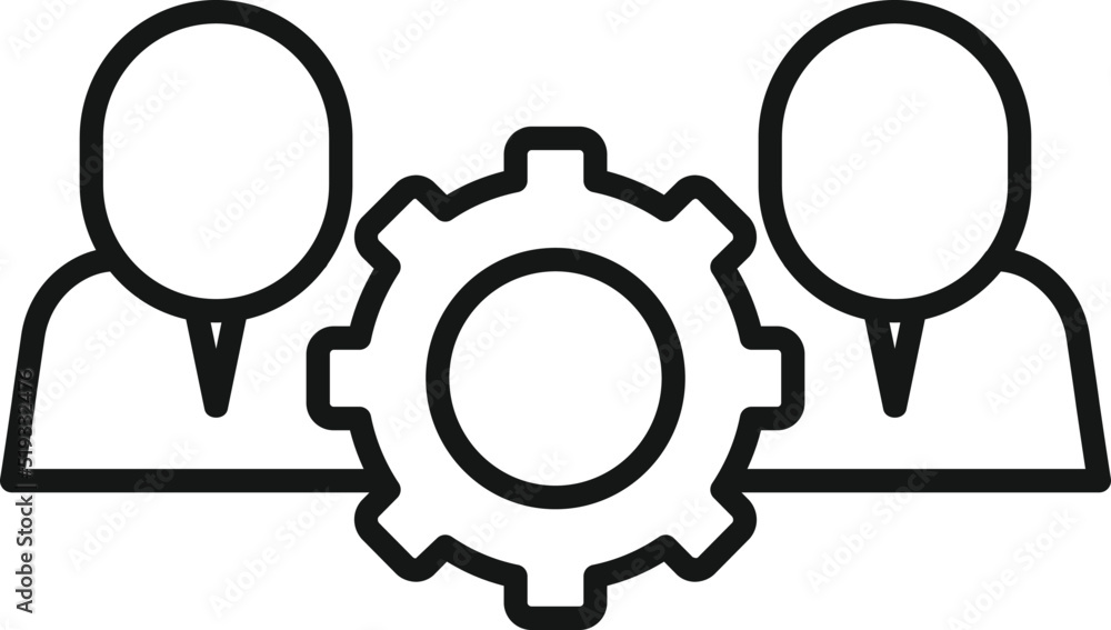 Team development icon outline vector. Eco agenda Team development icon outline vector. Eco agenda