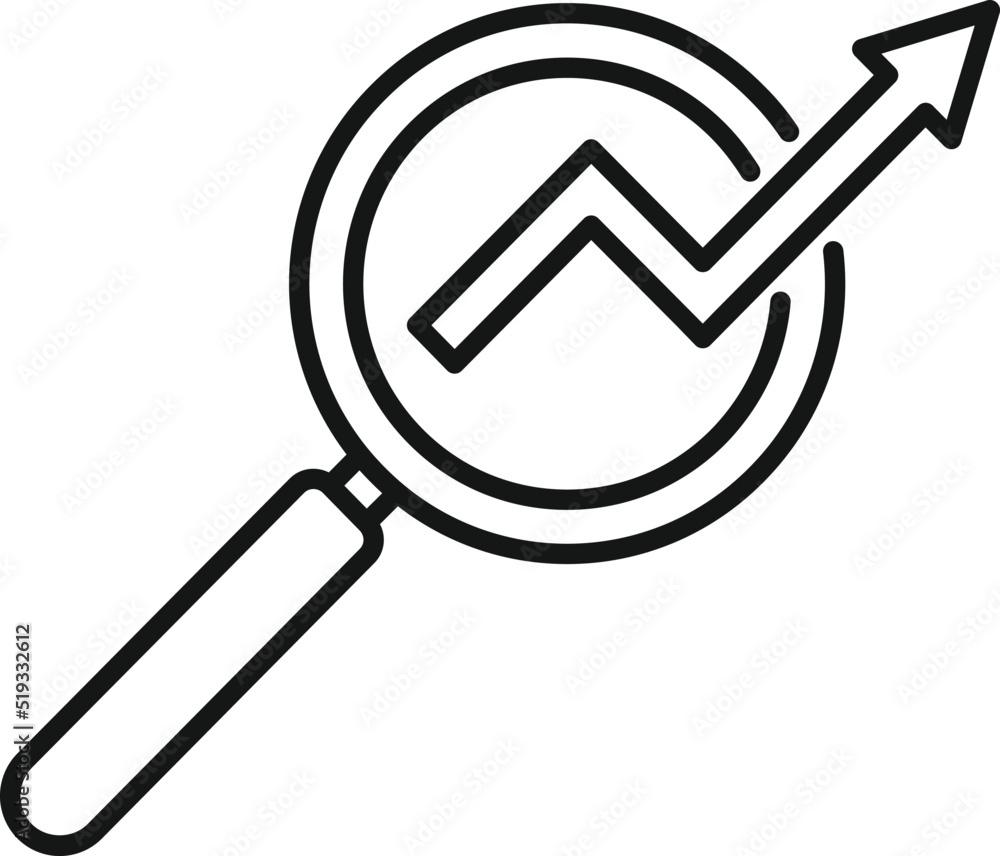 Search development icon outline vector. Sustainable development Search development icon outline vector. Sustainable development