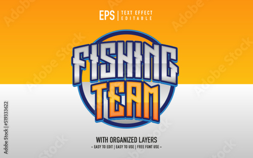 fishing team logo text effect