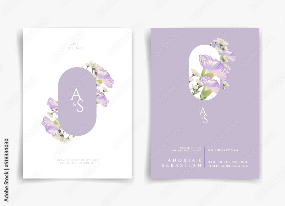 purple wedding card or invitation card with purple flower and leaf theme front side and back side. Nature wedding card. Nature cover. Wedding card template. purple wedding card or invitation card with purple flower and leaf theme front side and back side. Nature wedding card. Nature cover. Wedding card template.