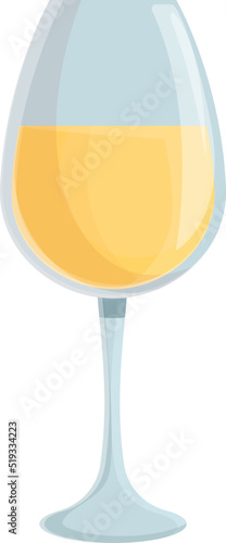 Wine glass icon cartoon vector. Portugal drink. Cuisine food