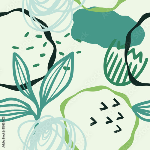 vector teenage seamless neon pattern naive style