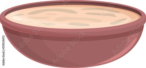 Portugese soup icon cartoon vector. Portugal food. Tart cod