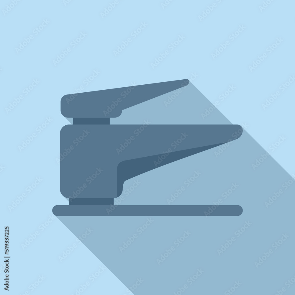 Water tap smart consumption icon flat vector. Money care Water tap smart consumption icon flat vector. Money care