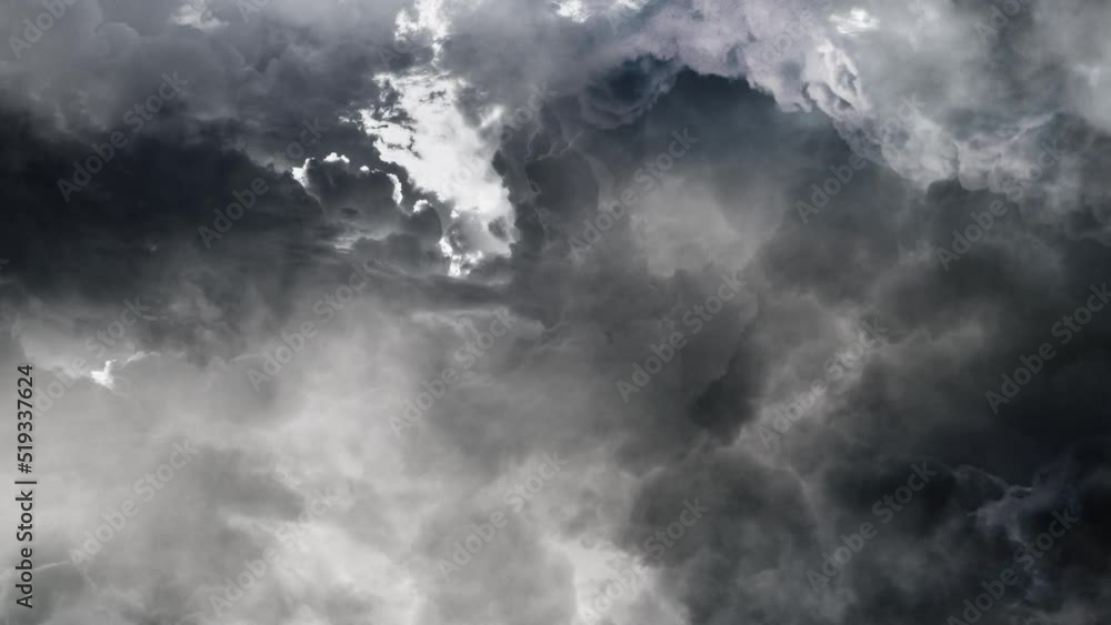 4k thunderstorms accompanied by flashes in the dark clouds 4k thunderstorms accompanied by flashes in the dark clouds