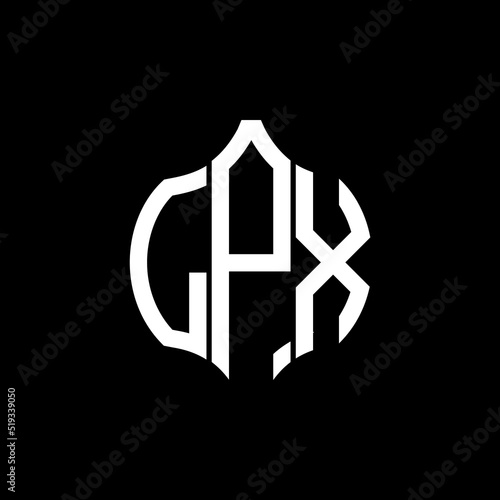 GPX letter logo. GPX best black background vector image. GPX Monogram logo design for entrepreneur and business.
 photo