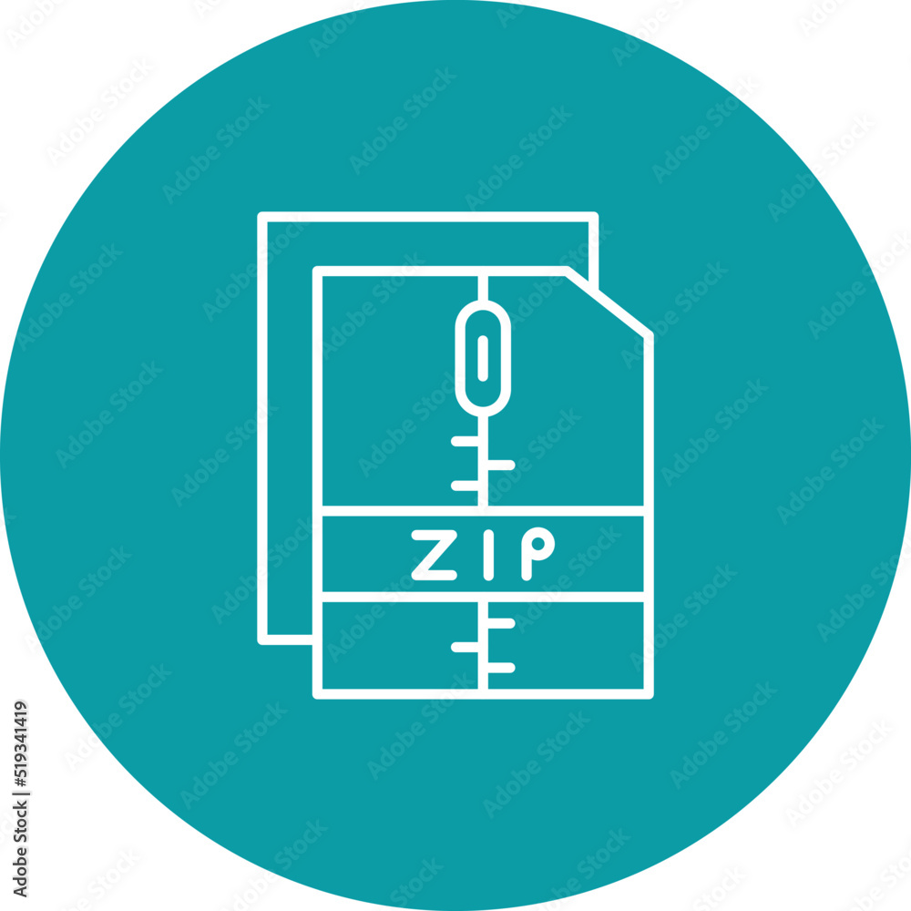 Zip File Icon Zip File Icon