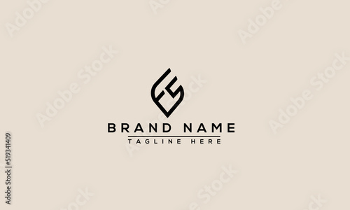 Logo design letter FS . Elegant modern. Vector template.