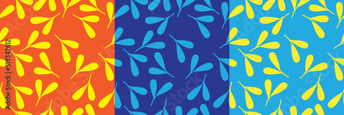 leaf icon seamless pattern