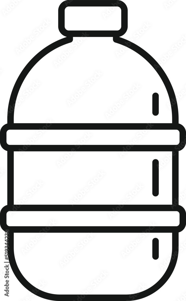 Big plastic bottle icon outline vector. Eco recycle Big plastic bottle icon outline vector. Eco recycle