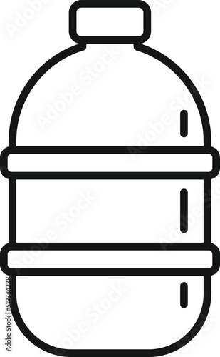 Big plastic bottle icon outline vector. Eco recycle