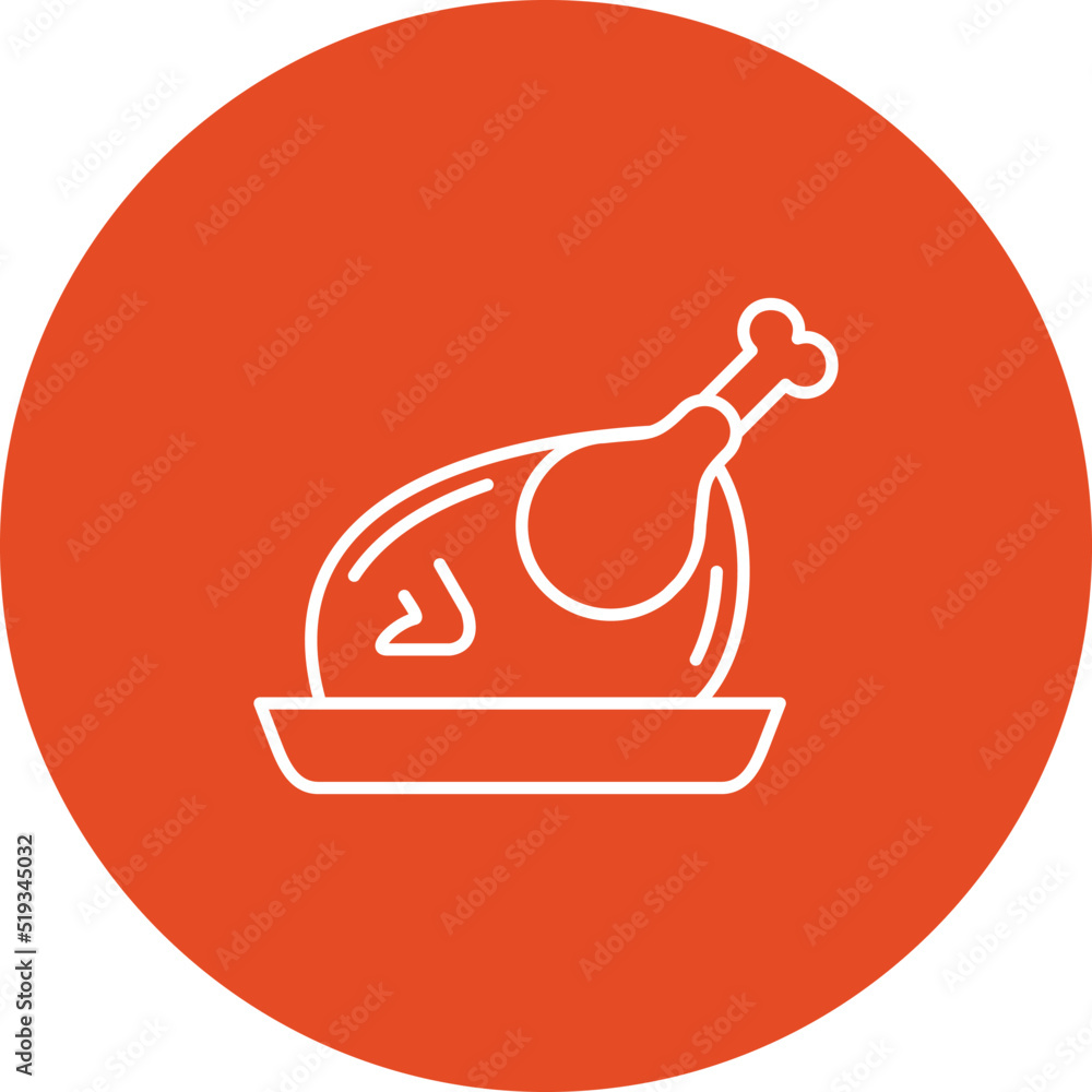 Fototapeta premium Chicken Icon