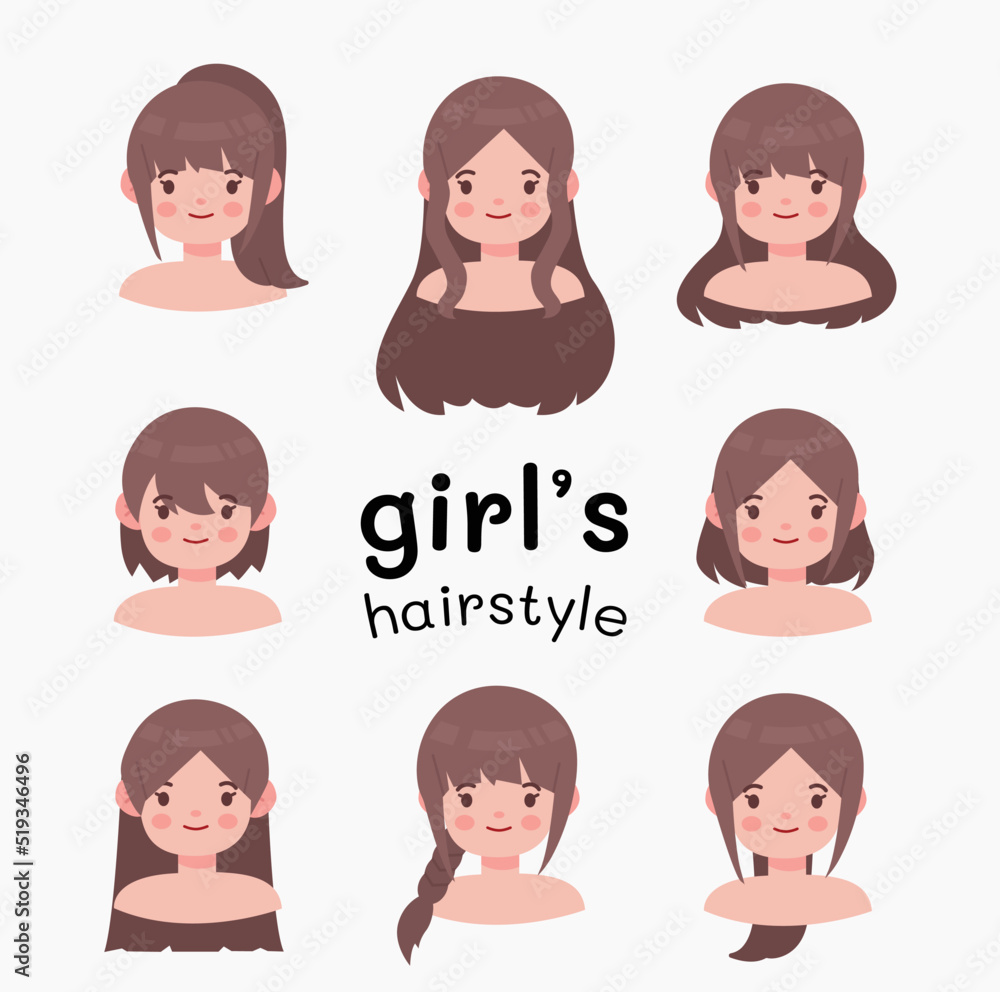 Beautiful hairstyle woman modern fashion for assortment. Beautiful hairstyle woman modern fashion for assortment.