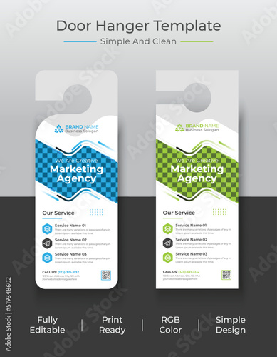 Creative Marketing Door Tag Or Door Hanger Design