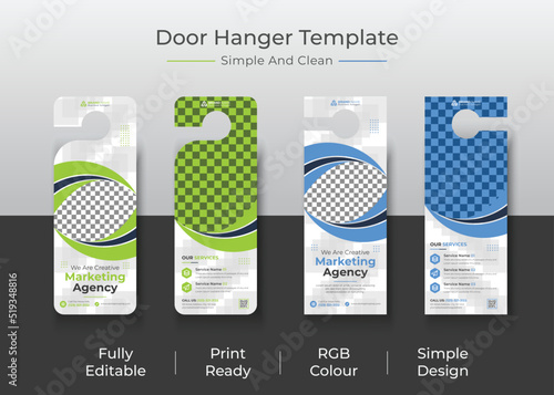Corporate Door Hanger Or Door Tag Design