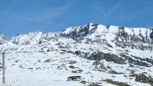 Station de ski de l'alpe d'huez en france en hiver