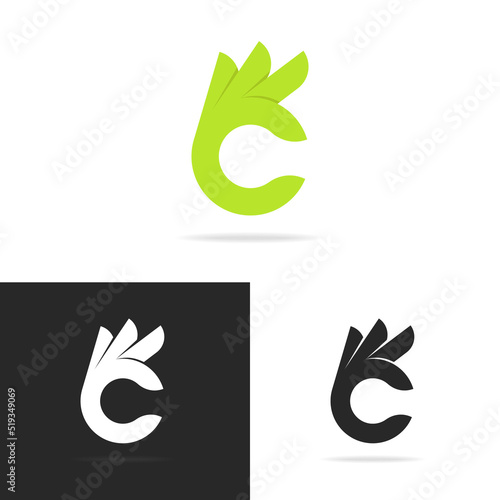 Set of hand with gesture ok logo template isolated on background. Vector design elements, business signs, logos, identity, labels, badges and other branding objects for your business. Vector