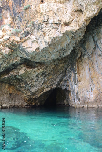 cave at a coastline in croatia 