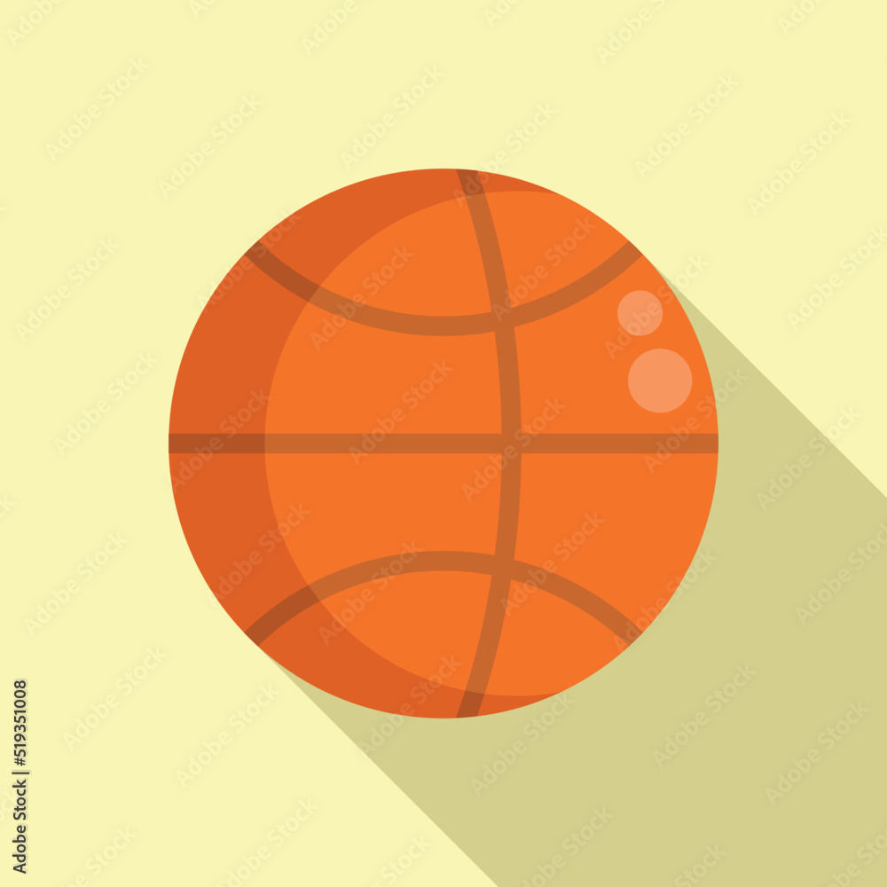 Basketball ball icon flat vector. Active fitness Basketball ball icon flat vector. Active fitness