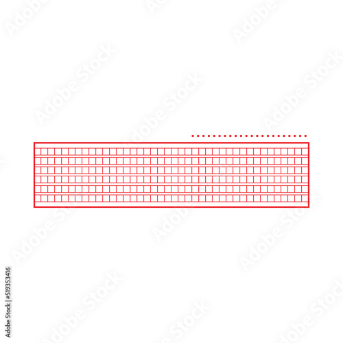 Squared manuscript icon paper vector file, isolated illustration symbol
