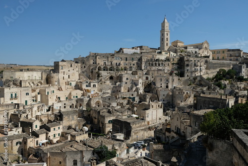 Paysage du village de Matera dans la région des pouilles, italie