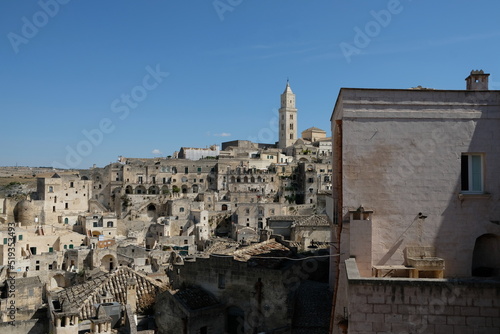 Paysage du village de Matera dans la région des pouilles, italie