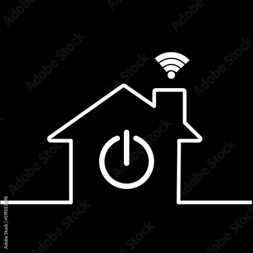 Smart home automation control system on wifi on off.