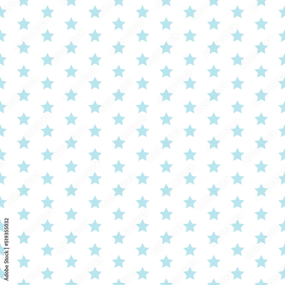 Holidays seamless pattern consisting of stars on white background. Perfect for use Happy Birthday, Merry Christmas, Halloween. Decoration element. Vector Illustration
