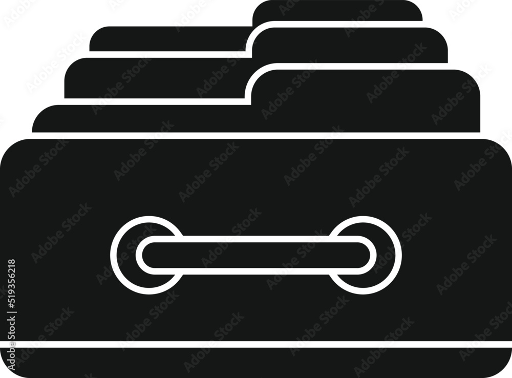 Folder drawer icon simple vector. Platform system Folder drawer icon simple vector. Platform system