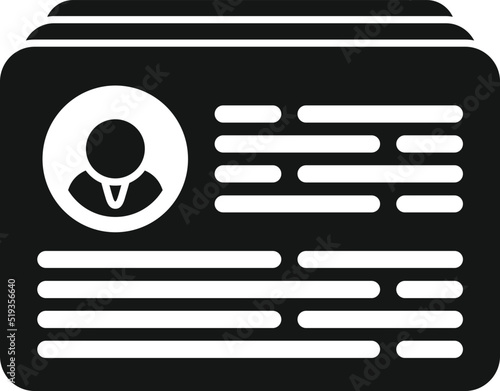 Newspaper client icon simple vector. Platform system