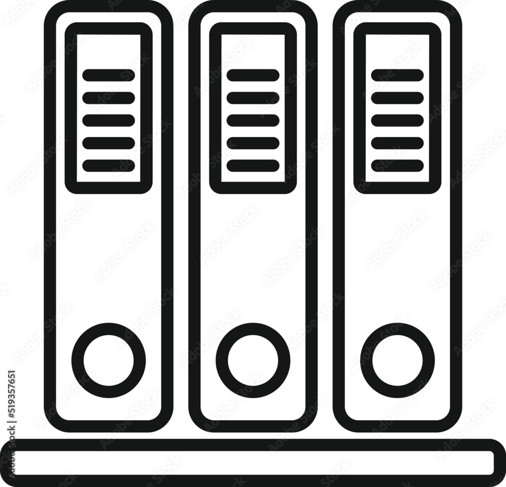 Office folder icon outline vector. Platform system Office folder icon outline vector. Platform system