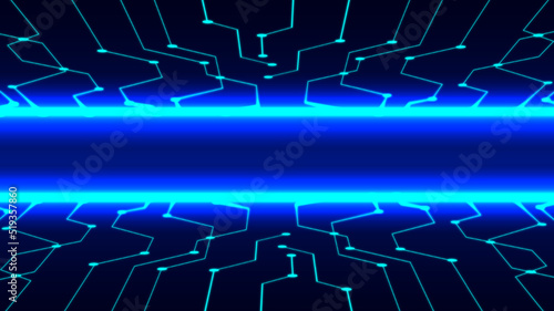 abstract blue technology background. Vector illustration