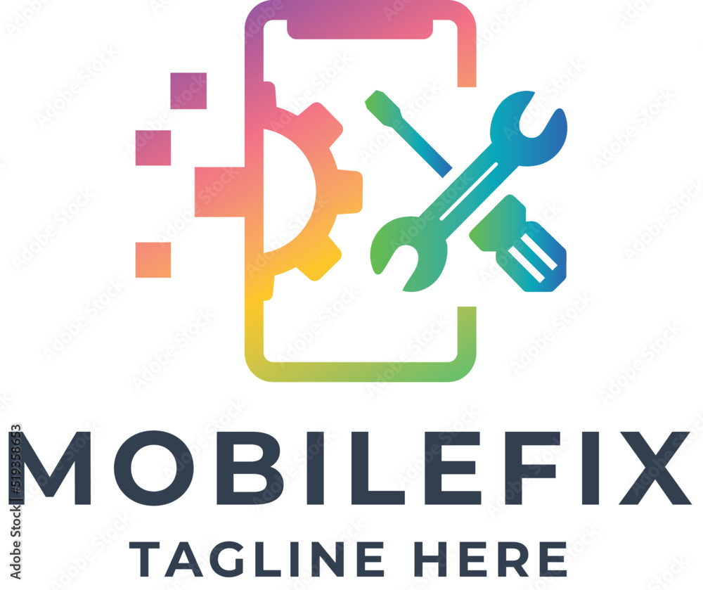Pixel Mobile Fix Logo