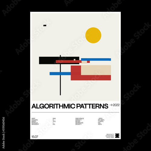 Swiss Poster Design Graphics Made With Helvetica Typography Aesthetics And Geometric Forms