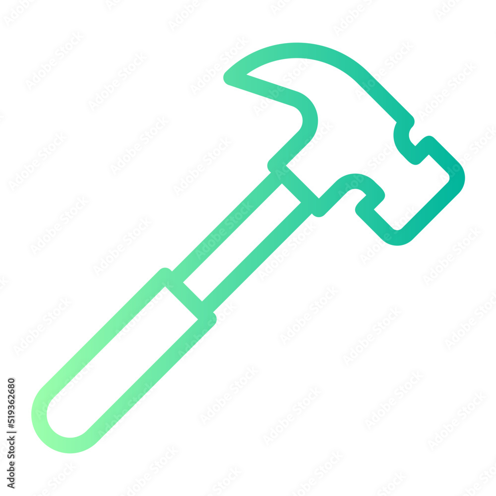 hammer gradient icon hammer gradient icon