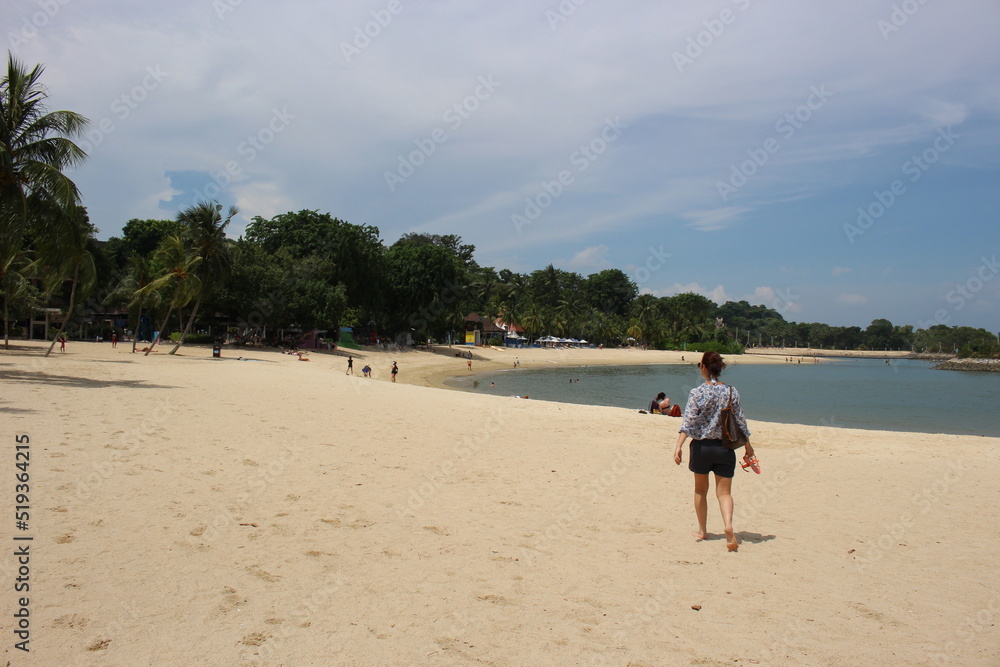 walking on the beach walking on the beach
