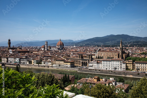 View of Florence from the top of Piazzale Michelangelo 