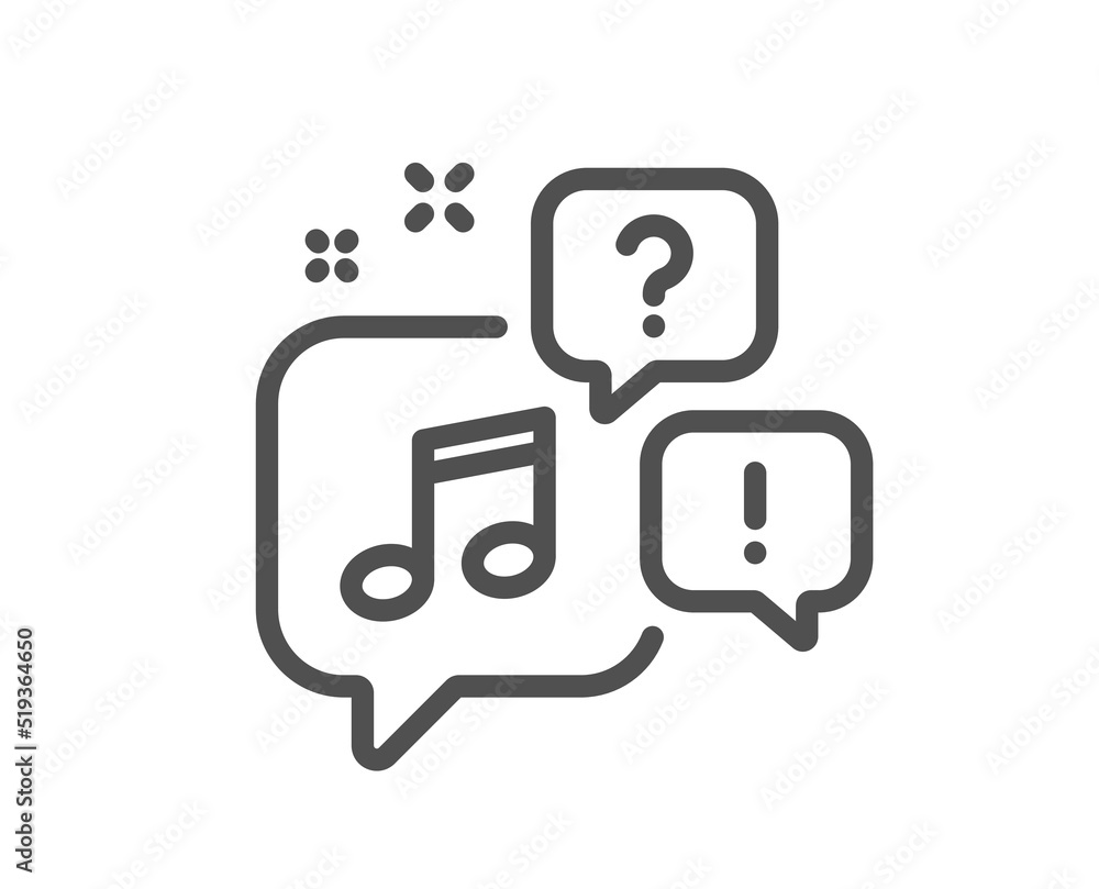 Fototapeta premium Voicemail line icon. Audio message sign. Listen music symbol. Quality design element. Linear style voicemail icon. Editable stroke. Vector