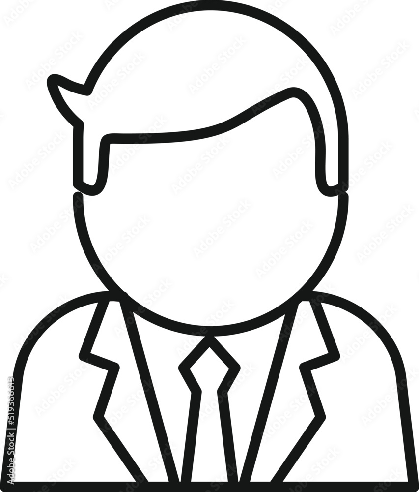 Adult manager icon outline vector. Age old Adult manager icon outline vector. Age old