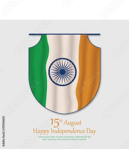 15th August Indian independence day social media post design photo