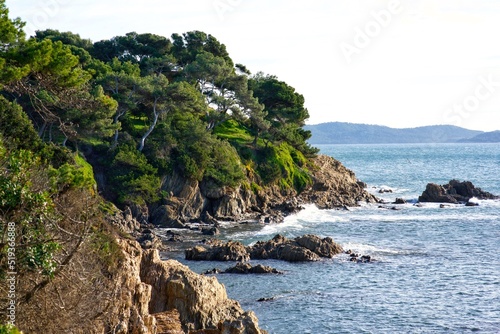 panorama Mediterranean coast of France, Hyeres