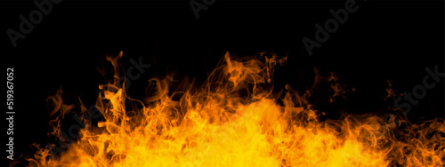 Fire and smoke after the crackers got fire. Fire embers particles over black background. Fire sparks background. 